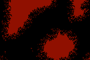 A dark red graphic shown when exiting the second Bonus Level of Bazza's Blockade