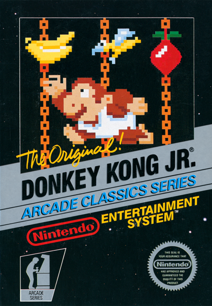 File:Donkey Kong Jr NES Cover.png