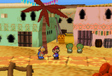 Mario and Kooper in Dry Dry Outpost