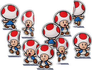 Paper Toads in Mario & Luigi: Paper Jam.