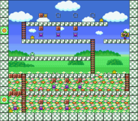 Level 9-6 map in the game Mario & Wario.