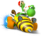 Artwork of Yoshi from Mario Kart 7