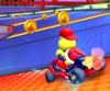 The icon of the Baby Peach Cup challenge from the Wild West Tour in Mario Kart Tour.