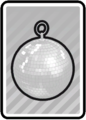 The Disco Ball as an unpainted card