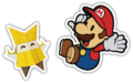 Sprite of Mario and Olivia from Shy Guys Finish Last