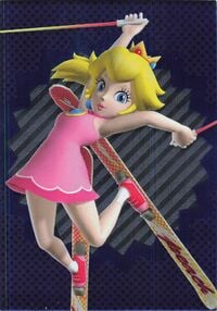 Peach sport card from the Super Mario Trading Card Collection