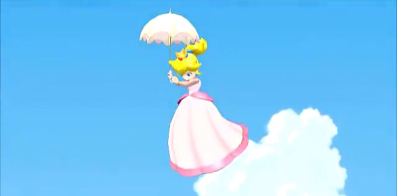 File:Princess Peach floats on safely.jpg