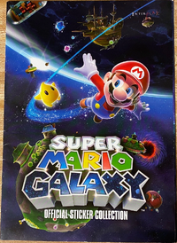 Cover of the Super Mario Galaxy Official Sticker Collection