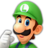 Luigi's icon in Super Mario Party (later used in Mario Party Superstars)
