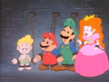 Mario and Luigi's miscolored gloves