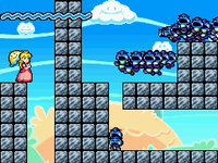 An unused level from Super Princess Peach with an absurdly large amount of Sad Goombas.