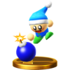 Poppy Bros. Jr.'s trophy render from Super Smash Bros. for Wii U