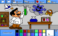 Mario as a scientist.