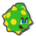 Standee of Spike-Ball Luigi