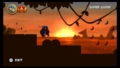 Super Kongs in a silhouette level