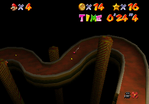 An aerial view of The Princess's Secret Slide.