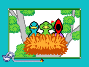 The microgame Worm Food from WarioWare: D.I.Y. Showcase