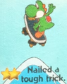 "Nailed a tough trick." discovery from Snurfboard Habitat in Yoshi and the Mysterious Book