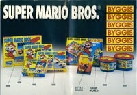 Magazine ad featuring the Super Mario series of Byggis sets