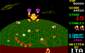 Gameplay of the stage in the Sharp X1 version