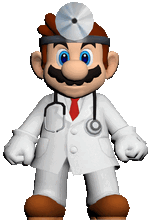 Animated image of Dr. Mario from Dr. Mario World