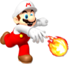 Artwork of Fire Mario in Mario Kart Arcade GP DX