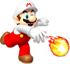 Artwork of Fire Mario in Mario Kart Arcade GP DX