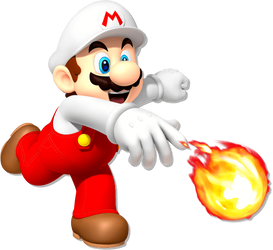 Artwork of Fire Mario in Mario Kart Arcade GP DX