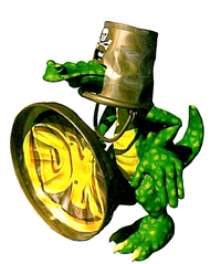 Side artwork of Koin from Donkey Kong Country 3: Dixie Kong's Double Trouble!