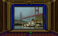 Luigi watching the Golden Gate Bridge (CD-ROM Deluxe)