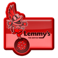 A Lemmy's Tire Service "hot shot" badge from Mario Kart Tour