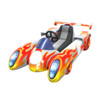 The Flaming Speeder from Mario Kart Tour