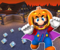 The course icon with Mario (Halloween)