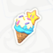 A sticker in Mario Kart World