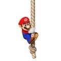 Mario sliding on a rope