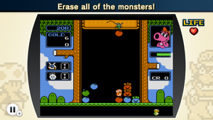 Screenshot of NES Remix 2 showing a sighting of Luigi