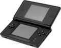 A black Nintendo DS Lite