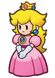 A comparison between Peach's dress in both games