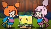 Kat & Ana successfully retrieving the parchment