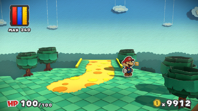 Sixth ? Block in Sacred Forest of Paper Mario: Color Splash.