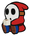 A Shy Guy in Paper Mario: Color Splash
