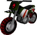 The model for Bowser's Standard Bike L from Mario Kart Wii