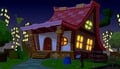 9-Volt's House at night