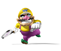 Mario Power Tennis artwork: Wario