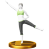 Wii Fit U Trainer trophy from Super Smash Bros. for Wii U