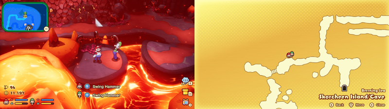 Fifth hidden block in Skorcheen Island from Mario & Luigi: Brothership