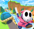 The course icon of the R variant with Pink Shy Guy (Ninja)