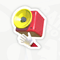 A sticker in Mario Kart World