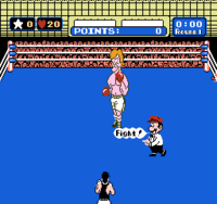 Screenshot of Mario from Mike Tyson's Punch Out!