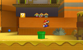 Mario in a desert area.